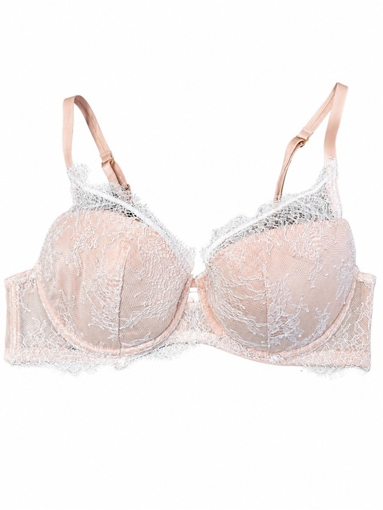 Victoria's Secret Other - Victoria's Secret Lace Accent Light Pink Push-Up Bra underwire padded SZ 36C